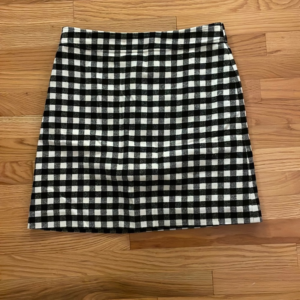 J. Crew size 10 wool plaid skirt.